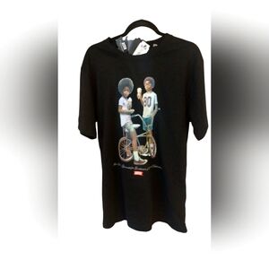 Akoo Authentic 100 Cotton Hip Hop Short Sleeve Black T Shirt SZ M NWT